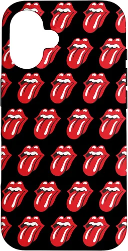 Vista 32 de Rolling Stones Classic Tongue Logo Repeat - Carcasa para iPhone 17, color negro