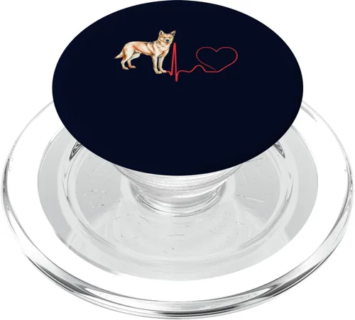 Vista 7 de Dingo Dog Heartbeat EKG Funny My Dogs Are My Cardio PopSockets intercambiables PopGrip