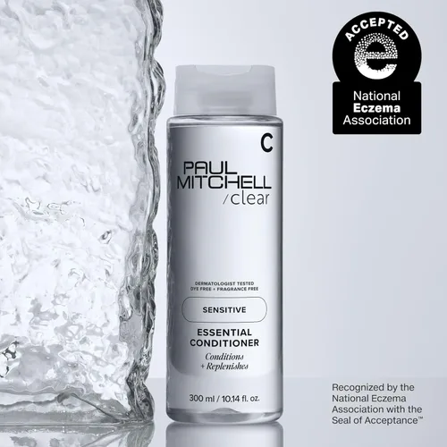 Vista 2 de Paul Mitchell Acondicionador esencial transparente, sin fragancia, para cuero cabelludo sensible + piel