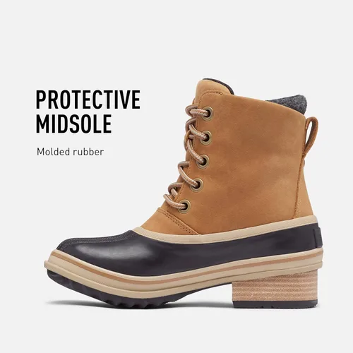 Vista 4 de Sorel Encaje Slimpack III para mujer, lluvia y nieve, resistente al agua, Nieve