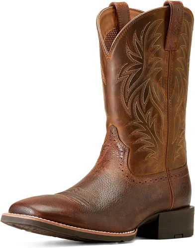 Vista 3 de Ariat Botas vaqueras deportivas con punta cuadrada ancha para hombre