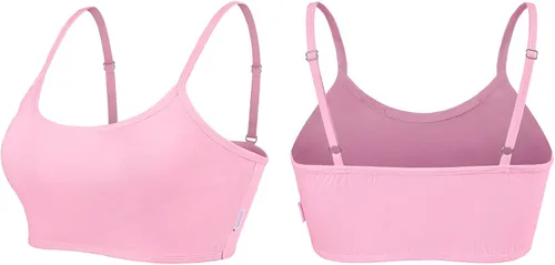 Vista 2 de Littleforbig Diseño de impresión personalizada Tu Propio Crop Top Bandeau Camisola Mensaje Personalizada Imagen Unisex Ultra Suave Rosa