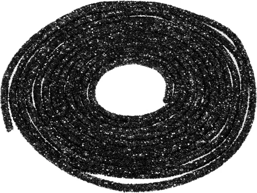 Vista 66 de MECCANIXITY Cuerda de lentejuelas con purpurina de 2.5 yardas, 6mm, 0.24 pulgadas, cuerda de tubo de lentejuelas con diamantes de imitación