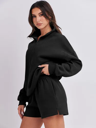 Vista 8 de ANRABESS Conjunto de dos piezas para mujer, conjunto de manga larga para gimnasio, ropa de moda de otoño 2024