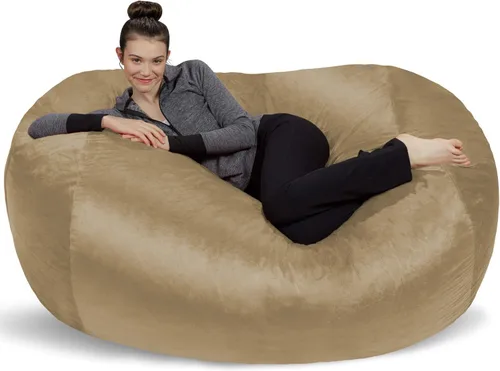 Vista 95 de [Usado] Sofa Sack Funda para Silla Puff Solo la Funda, para Adultos y Niños, Sin Relleno, Cómoda y Esponjosa, Funda de Repuesto para Silla Puff