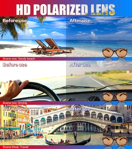 Vista 4 de Gafas de sol polarizadas para mujer, con protección UV polarizada.