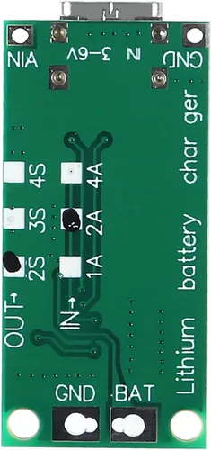 Vista 5 de Cargador de Batería Multi-Celdas 2S 3S 4S Tipo-C a 8.4V 12.6V 16.8V Step-Up Boost LiPo Polímero Li-Ion 7.4V 11.1V 14.8V 18650 Batería de Litio 2S 2A