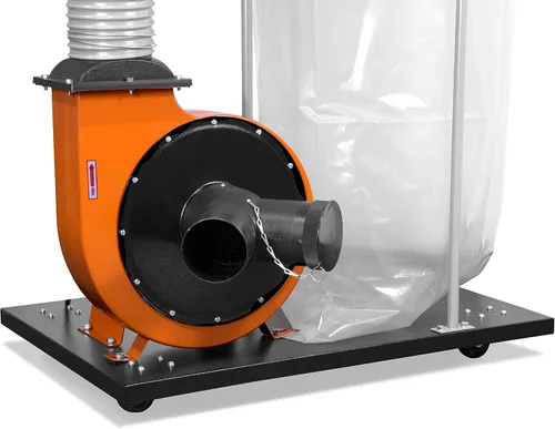 Vista 3 de WEN DC1300 - Colector de polvo para carpintería de 1,300 CFM, 14 amperios, 5 micrones, con bolsa de recolección de 50 galones y base móvil