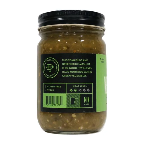 Vista 2 de Salsa gourmet: paquete de 12 (salsa verde verde de chile)