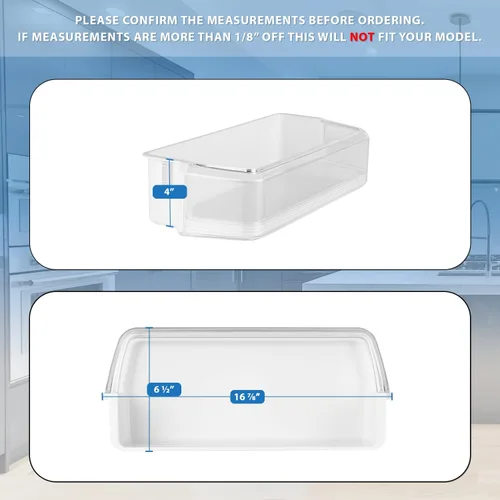 Vista 3 de DA97-06177C - Canasta para estante de puerta mejorada compatible con refrigerador Samsung