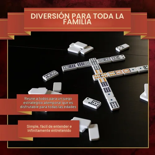 Vista 3 de Continuum Games Family Traditions Double 12 Dominó Lata