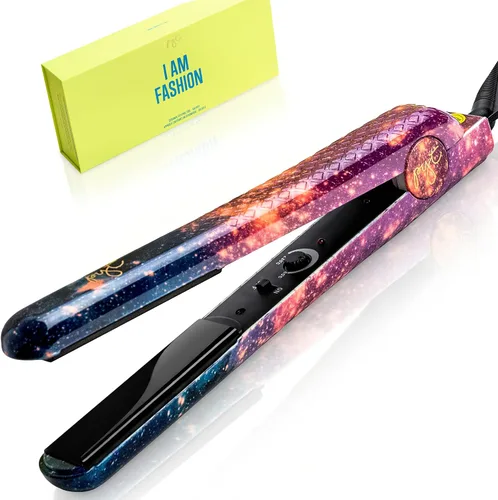 Vista 7 de Herramienta pro estilo PYT cerámica 1.25., Negro Estilizador profesional de iones negativos con calor ajustable para cabello fino a grueso.
