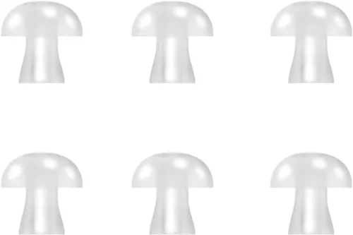 Vista 6 de Banglijian Accesorios para audífonos 6 tapones para oídos (0.31 pulgadas de diámetro, 0.51 pulgadas de altura) para tubo grueso para modelos 201