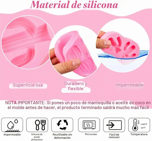 Vista 4 de Geiserailie Molde de silicona para fondant de cactus de 3 piezas