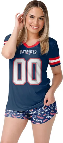 Vista 11 de FOCO NFL womens Nfl Team Logo Ladies Gameday Ready Jersey Pajama Set