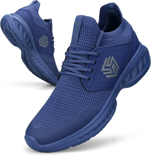Vista 5 de Giniros Zapatos para Caminar Sin Cordones para Hombre Zapatos para Correr Antideslizantes Zapatos de Entrenamiento Transpirables Zapatillas Ligeras