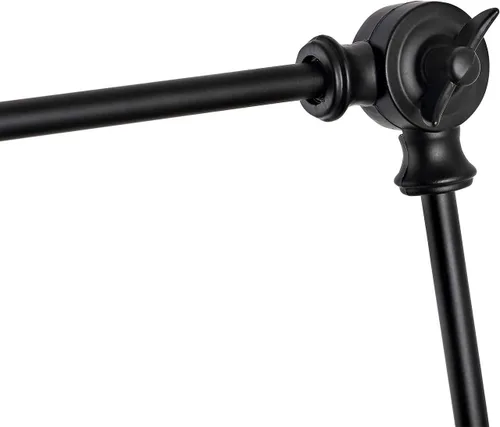 Vista 8 de WINGBO - Juego de 2 apliques de pared con brazo oscilante estilo granja, lámpara de pared industrial ajustable para sala de estar, dormitorio