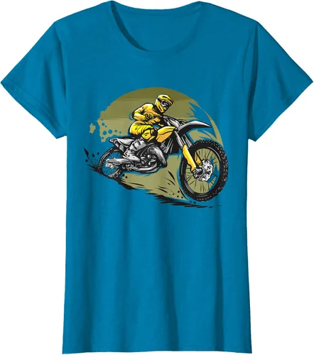 Vista 93 de Camiseta de motocross Supermotard Enduro, Negro, S