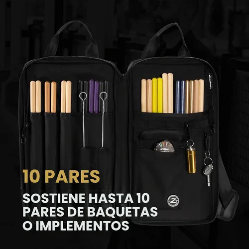 Vista 3 de Zildjian Bolsa para baquetas de concierto, color negro