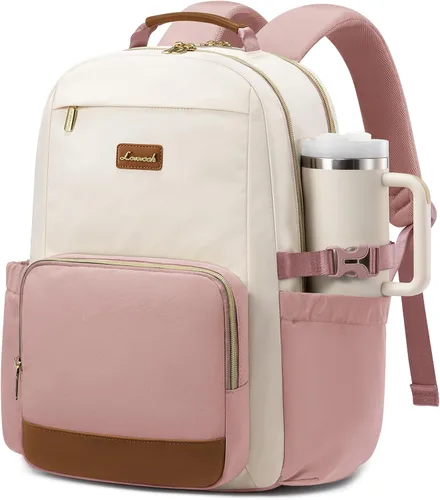 Vista 45 de LOVEVOOK Mochila para laptop para mujer, 15,6 pulg.