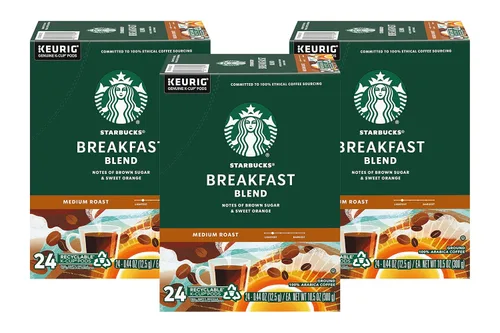 Vista 29 de Starbucks Cápsulas de café K-Cup, café de tostado medio con 2X cafeína mezcla de la casa para cafeteras Keurig, 100% arábica, 6 cajas
