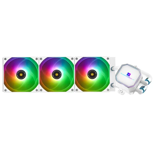 Vista 14 de Thermalright Frozen Prism 240 Enfriador de agua líquido negro para CPU con ventilador PWM de 4.724 in, especificación de fila fría negra de 240