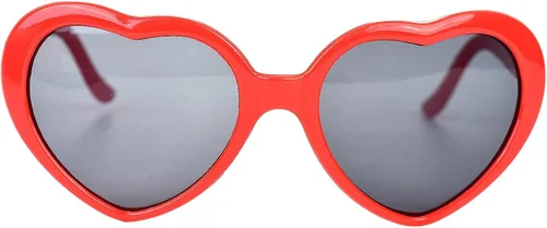 Vista 6 de Gafas de sol de fiesta corazón para niños adultos 12pcs protección UV neón