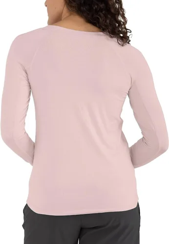 Vista 7 de Free Fly Camiseta de manga larga para mujer, protección solar UPF 50+, transpirable, ultrasuave, para mujer