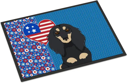 Vista 144 de Caroline's Treasures WDK5119JMAT Airedale Terrier USA - Tapete para interiores o exteriores, 24 x 36 pulgadas, tapete para puerta delantera