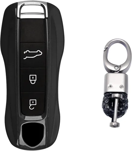 Vista 15 de Xotic Tech - Carcasa rígida de ABS con llavero, compatible con Porsche Cayenne, Panamera, Boxster, Cayman Carrera 918 Spyder Macan, llave