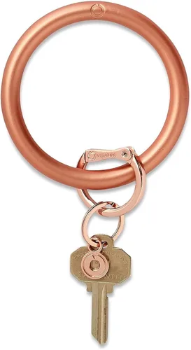 Vista 8 de Oventure Big O Key Ring - Llavero de silicona para mujer con cierre de bloqueo Back In Black