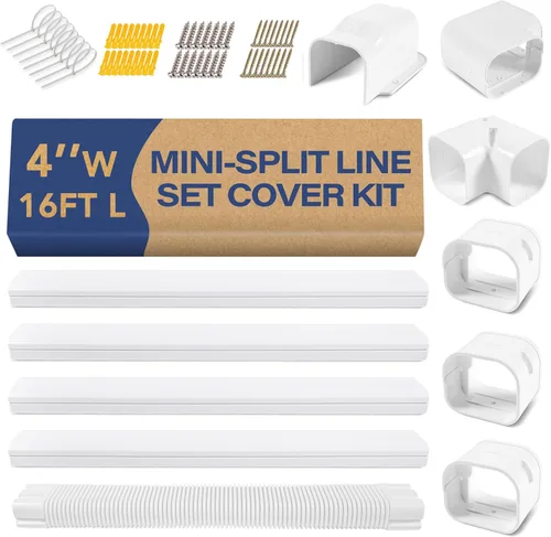 Vista 16 de LyPrem 3,0 m Mini juego de fundas para línea dividida 7,6 cm Kit de fundas de línea PVC para aire acondicionado mini dividido y central & Bomba