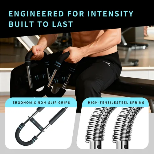 Vista 5 de Twister - Entrenador de brazo de 40 a 90 libras, equipo de entrenamiento de pecho portátil ajustable para hombres y mujeres, entrenamiento de fuerza