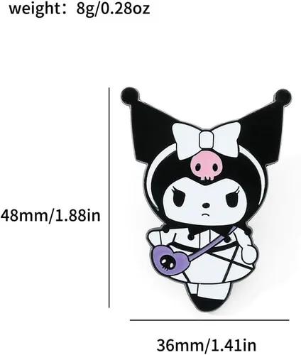 Vista 2 de Broche de gatito esmaltado con solapa Kawaii de dibujos animados Pins Ropa Mochila Decoración Accesorios Regalo para Niñas Niños Mujeres
