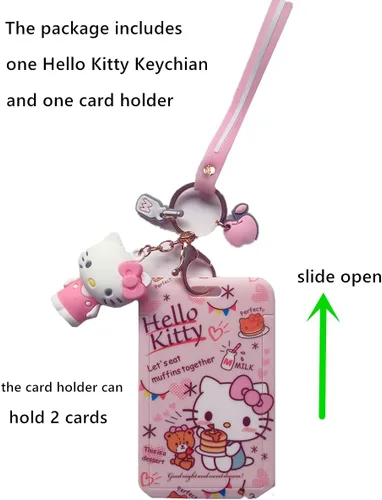 Vista 6 de Llavero Hello Kitty para niñas y mujeres Figuras Sanrio Accesorios para bolsa de regalo de cumpleaños (Hello Kitty 1), Hello Kitty 1