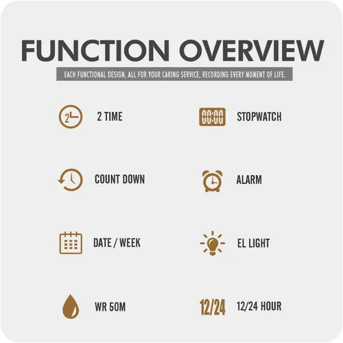 Vista 5 de Forrader Reloj digital deportivo para hombre, resistente al agua, con alarma, temporizador de cuenta regresiva, doble hora, cronómetro, relojes