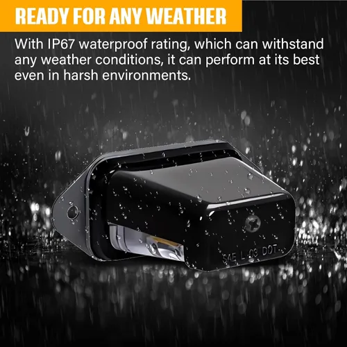 Vista 4 de Gonice Luz LED superbrillante para matrícula, 6-SMD, ajuste universal para camión, remolque, furgoneta, RV, SUV, barco, luz debajo del capó, cumple