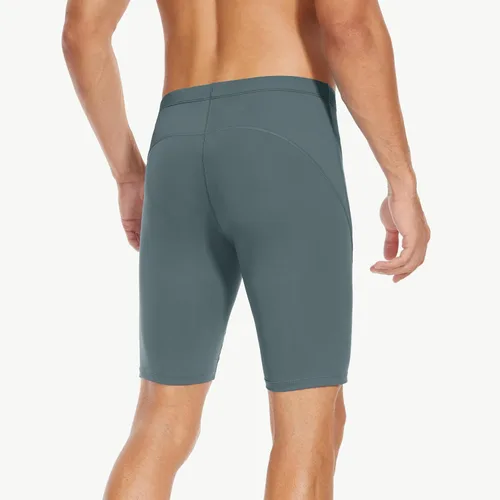 Vista 38 de Traje de baño deportivo competitivo para hombre, traje de entrenamiento de resistencia de carreras, pantalones cortos de natación de secado rápido