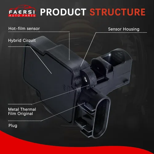 Vista 117 de Medidor de sensor de flujo de aire masivo MAF compatible con Ford con E-150 4.6L, 5.4L 2004-2014, para Ford E-150 Club Wagon 5.4L Reemplazo