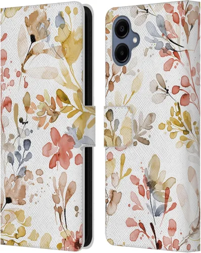 Vista 98 de Head Case Designs Officially Licensed Ninola Beige Wild Grasses Leather Wallet Case Compatible with Samsung Galaxy A07 4G