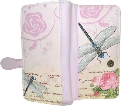 Vista 7 de Shag Wear Bumblebee Garden Large Wallet 7" Blue Bumblebee Garden Blue