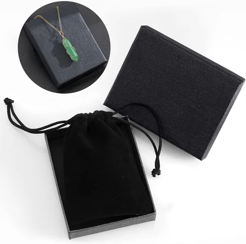 Vista 7 de VIBILIA Collar de Cristal Curativo con Envoltura de Alambre Piedra Punta de Amatista Natural Colgante Hexagonal Joyería de Cuarzo Reiki Espiritual