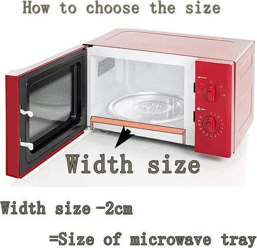 Vista 7 de Microwave Plate Round Glass Tray Microwave Oven Cooking Plate , For 9.6" 10.6'' 12.4'' Microwave Oven Flat Turntable Plate Replacement Flat Base