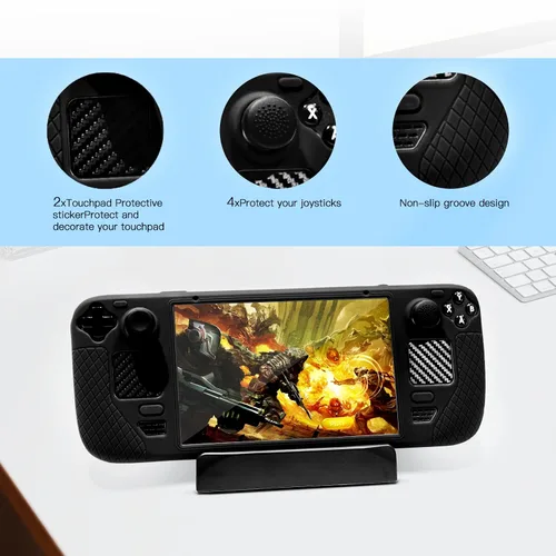 Vista 3 de BJWW Funda protectora para cubierta de vapor, para cubierta de vapor, protector de cubierta de vapor, calcomanías de botón suaves para panel táctil