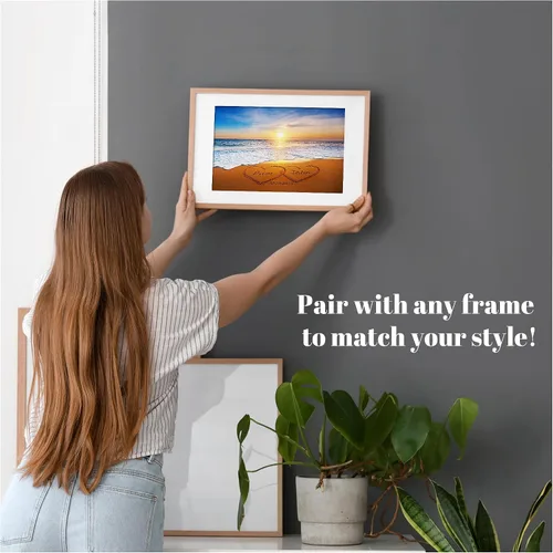 Vista 3 de Corazón y corazón en hermoso amanecer fotos personalizadas únicas o impresiones en lienzo con nombres de pareja y fecha especial en la playa, regalo