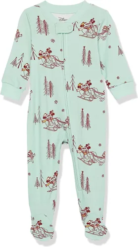 Vista 36 de Amazon Essentials Disney Marvel Star Wars - Pijama unisex de algodón con pies para bebés y niños pequeños, paquete múltiple