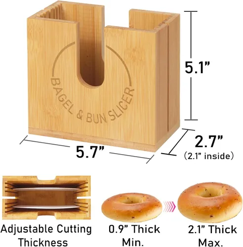 Vista 6 de Soporte ajustable para cortar bagel (grande)