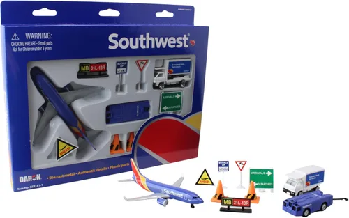 Vista 6 de Daron Southwest Airlines Airport Playset de juguete fundido a presión a