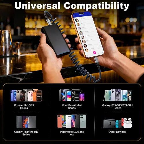 Vista 12 de Quickeep Cable USB C de 3 pies, paquete de 2 cables de carga USB C a USB C