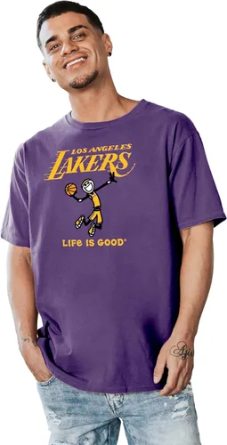 Vista 10 de Blue 84 NBA - Camiseta unisex para adultos, con licencia oficial de la NBA, Life is Good, color del equipo de baloncesto Jake